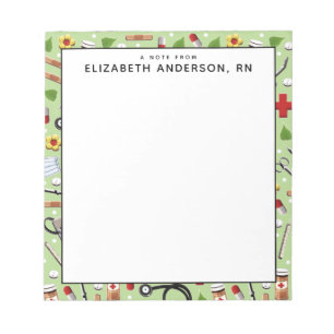 personalised nurse notepad