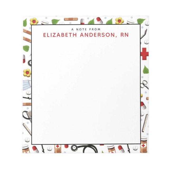 personalised nurse notepad (Front)