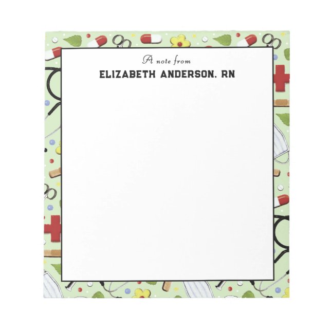 Personalised Nurse Notepad (Front)