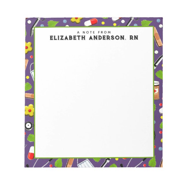 Personalised Nurse Notepad (Front)