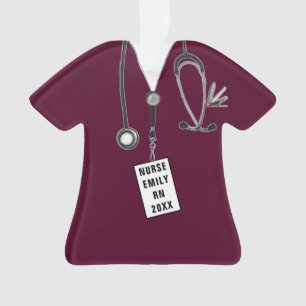 personalised nurse ornament