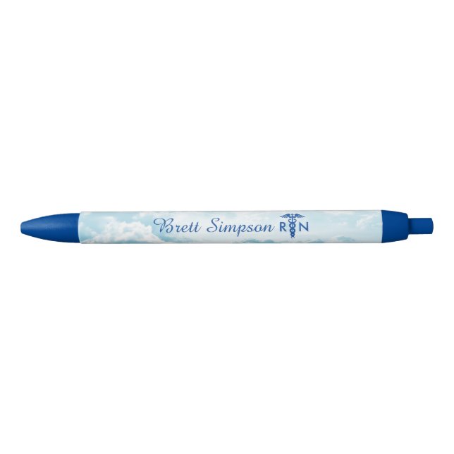 Personalised Nurse Pen for RNs with Caduceus (Front)