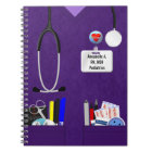 Personalised Nurse Pockets in Purple