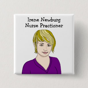 Personalised Nurse Practitioner Identification 15 Cm Square Badge