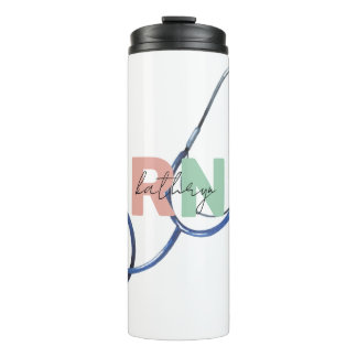 Personalised Nurse Practitioner Retro NP Name Gift Thermal Tumbler