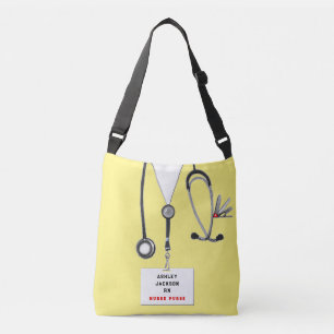 personalised nurse purse crossbody bag