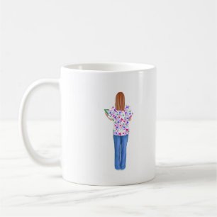 Personalised Nurse (Redheaded Nurse) Mug