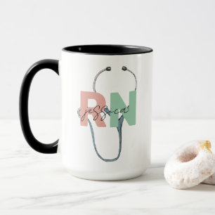 Personalised Nurse Retro Custom RN Name Gift Mug