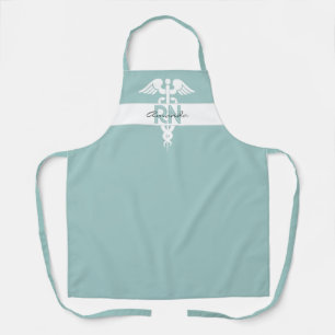 Personalised Nurse RN Grad Teal Medical Baking Apron