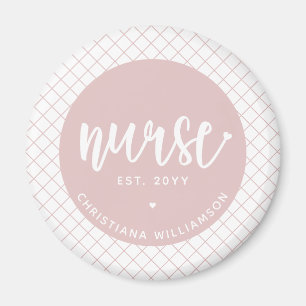 Personalised Nurse RN graduation Elegant Magnet