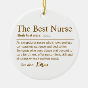 Personalised Nurse Thank You Ornament – The Best
