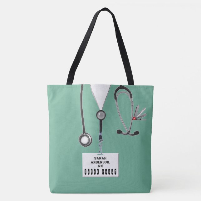 Personalised Nurse Tote Bag (Front)