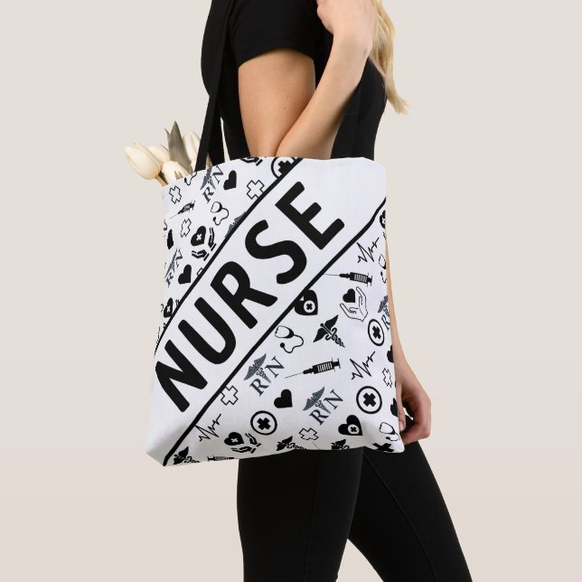 Personalised Nurse Tote Bag (Close Up)