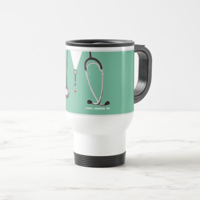 Personalised Nurse Travel Mug (Front Right)