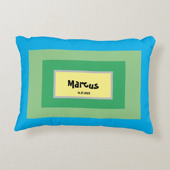 Personalised Nursery Accent Pillow (Back)
