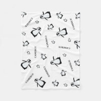 Personalised Nursery Black and white Penguin