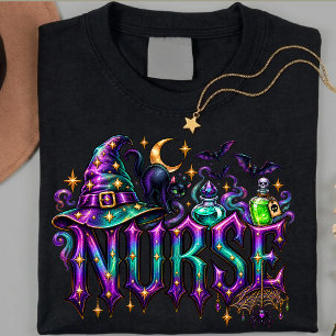 Personalised Nurses Halloween Shirt