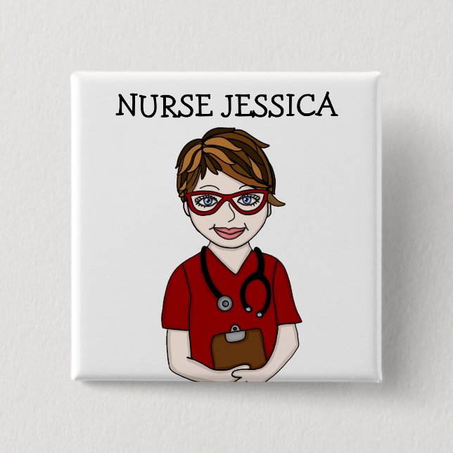 Personalised Nurse's Name Badge  (Front)