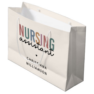 Personalised Nursing Assistant Large Gift Bag