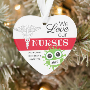 Personalised Nursing Medical Christmas Ornaments