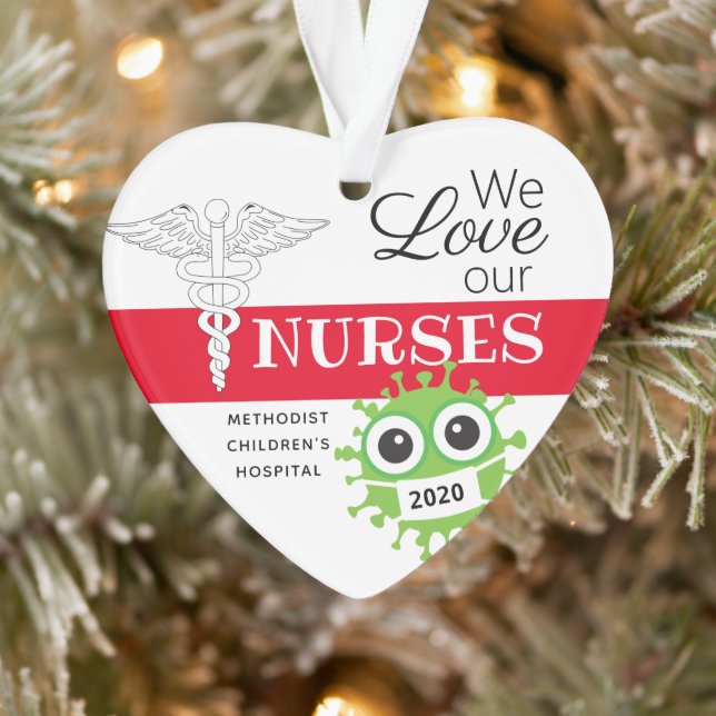 Personalised Nursing Medical Christmas Ornaments (Tree)