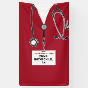 Personalised Nursing School Graduation Banner