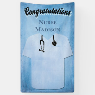 Personalised Nursing School Graduation Banner