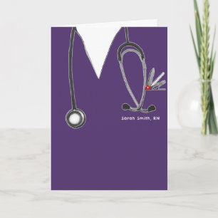 Personalised Nursing School Graduation Card