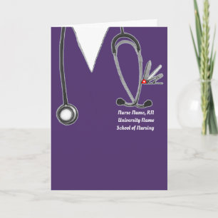 Personalised Nursing School Graduation Card