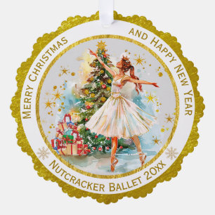 Personalised Nutcracker Ballet Christmas - Gift Tree Decoration Card