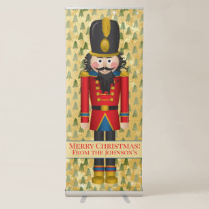 Personalised Nutcracker Christmas Xmas Retractable Banner