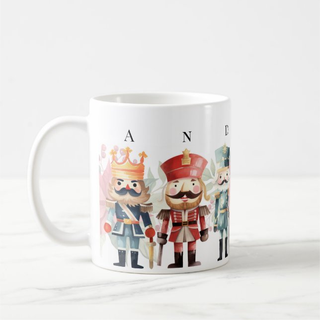 Personalised nutcracker coffee mug (Left)