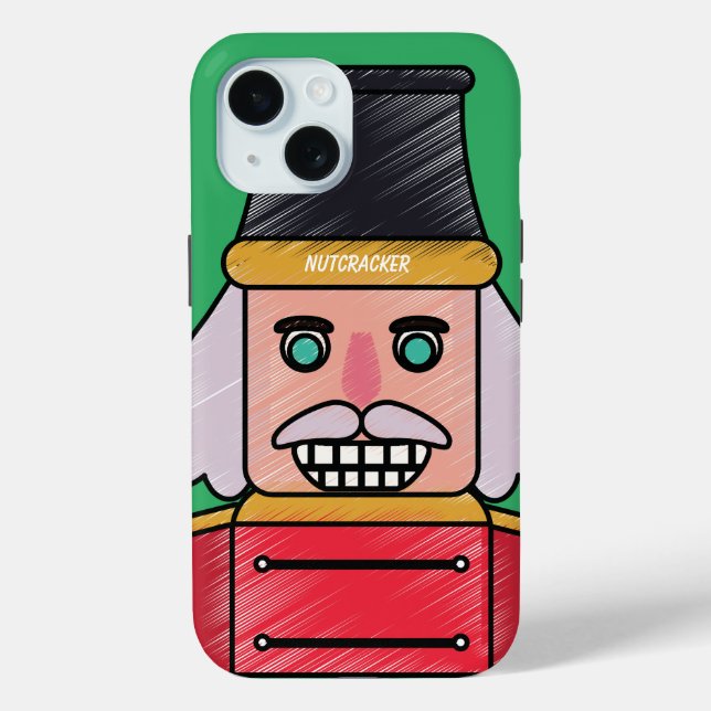Personalised nutcracker funny hand drawn cartoon Case-Mate iPhone case (Back)