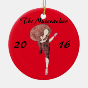 Personalised Nutcracker Ornament- Chinese Ceramic Tree Decoration
