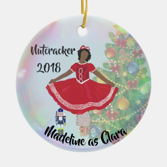 Personalised Nutcracker Ornament - Clara (Front)
