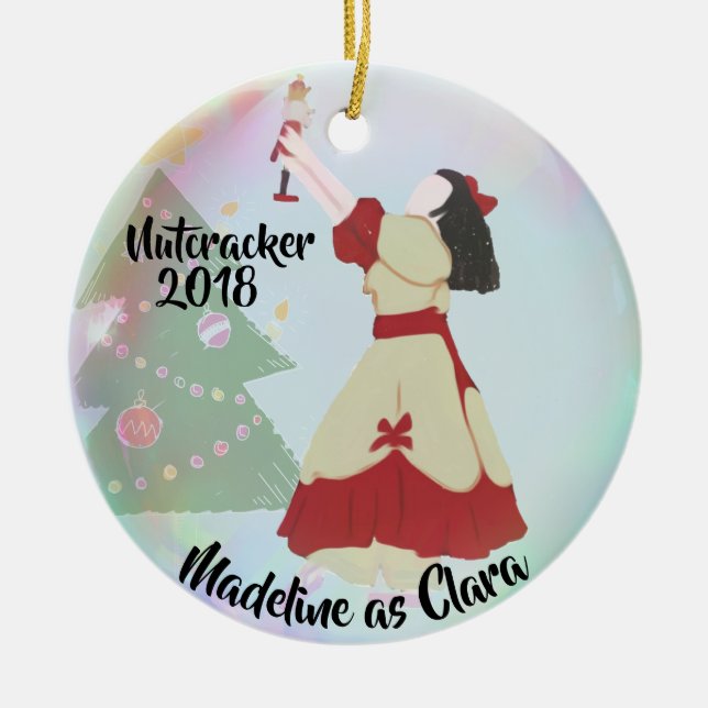 Personalised Nutcracker Ornament - Clara (Front)