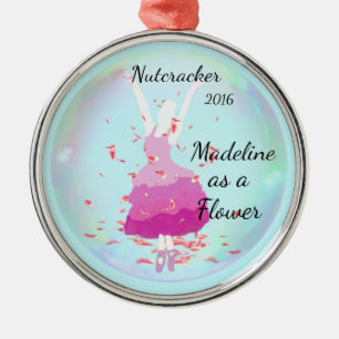 Personalised Nutcracker Ornament - Flower