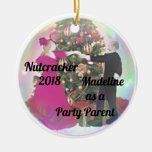 Personalised Nutcracker Ornament - Party Parent (Front)