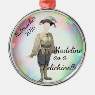 Personalised Nutcracker Ornament- Polichinelle Metal Tree Decoration