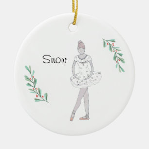 Personalised Nutcracker Snowball Keepsake Ceramic Tree Decoration