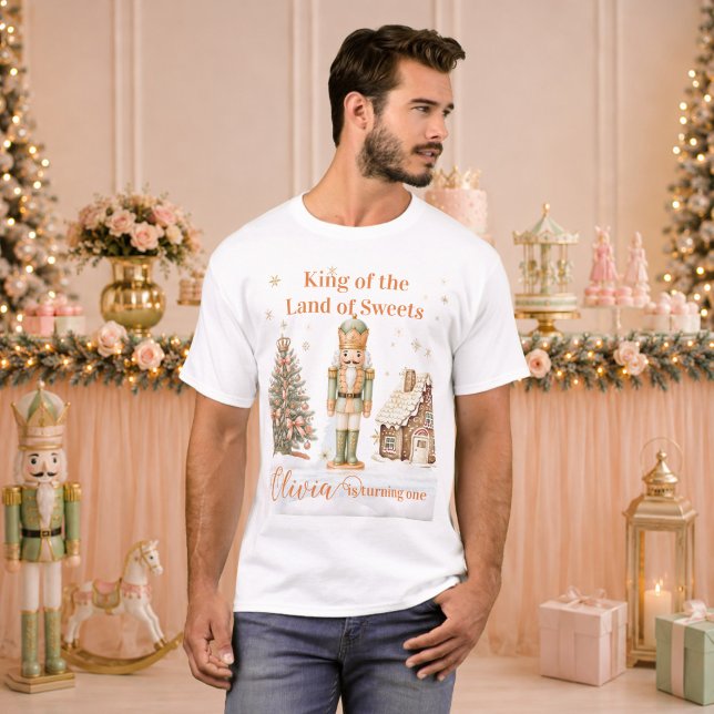 Personalised Nutcracker Sugar Plum Dad Christmas T-Shirt (Nutcracker Sugar Plum Fairy Toy Soldier Dad T-Shirt)