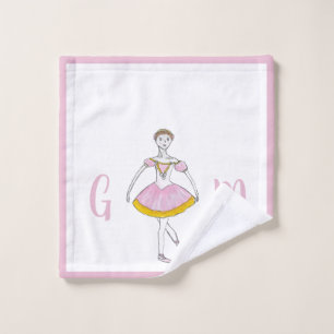 Personalised Nutcracker Sugar Plum Fairy Ballerina Wash Cloth