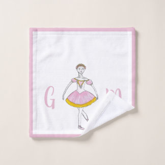 Personalised Nutcracker Sugar Plum Fairy Ballerina Wash Cloth