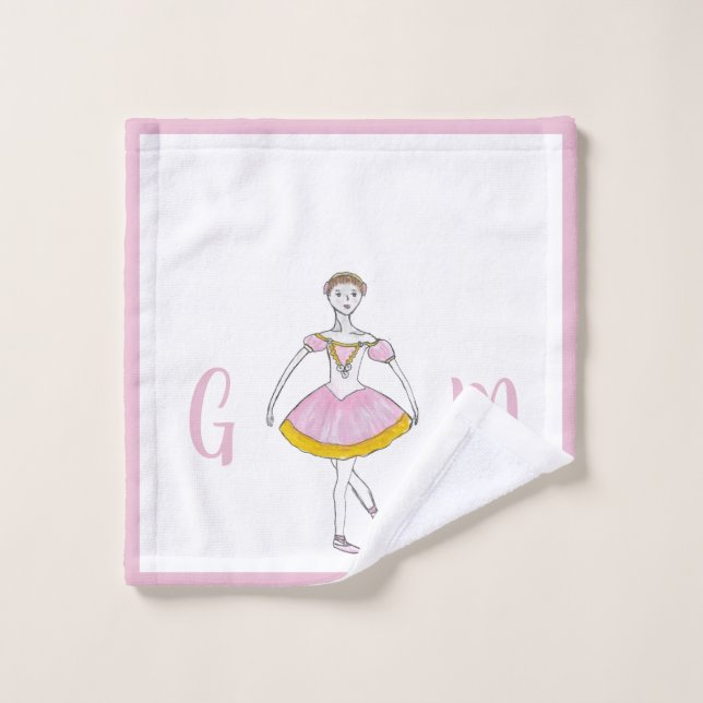 Personalised Nutcracker Sugar Plum Fairy Ballerina Wash Cloth (Wash Cloth)