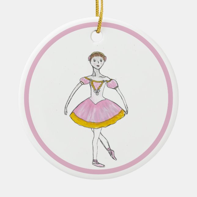 Personalised Nutcracker Sugar Plum Fairy Ornament (Front)