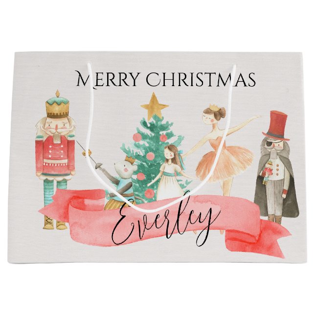 Personalised Nutcracker Theme Gift Bag (Front)