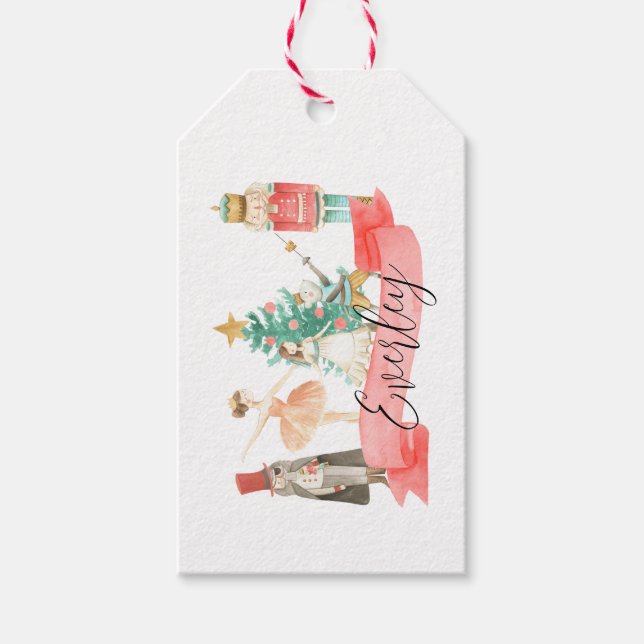 Personalised Nutcracker Theme Gift Tags  (Front)