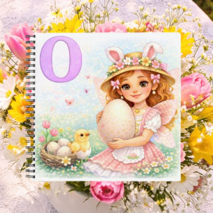 Personalised O Soft Gift for Girls Notebook