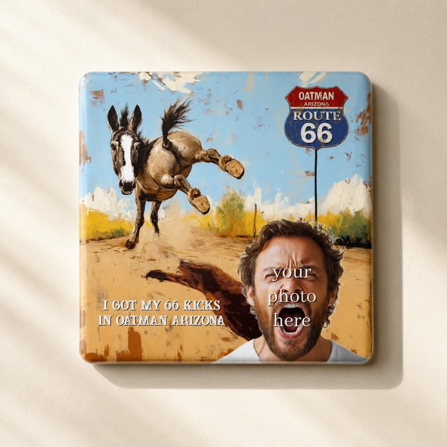 Personalised Oatman Route 66 Photo Magnet (Creator Uploaded)