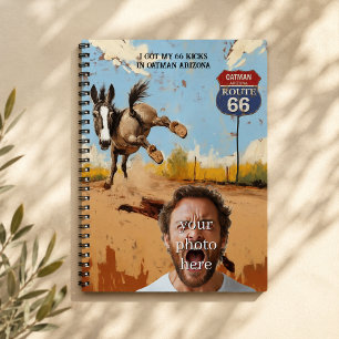 Personalised Oatman Route 66 Photo Notebook